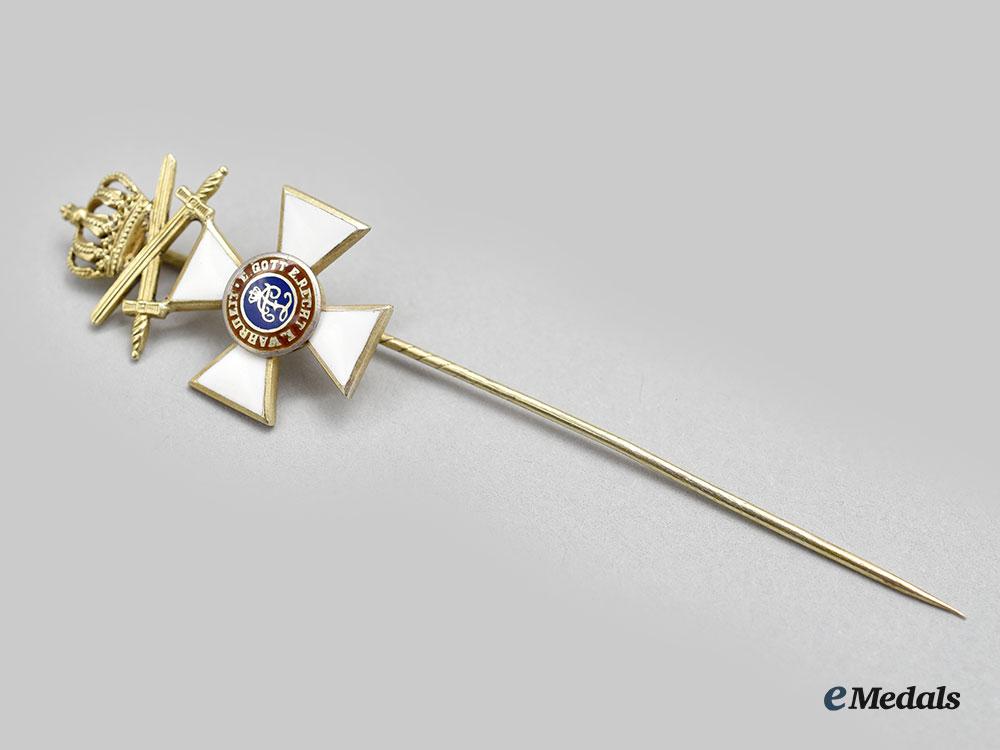 oldenburg,_grand_duchy._a_rare_house_and_merit_order_of_peter_frederick_louis,_commander’s_cross_with_crown_and_swords_stick_pin_miniature_c.1915_l22_mnc9325_214