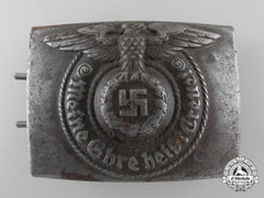 A Waffen-Ss Em/Nco's Steel Belt Buckle By Rodo