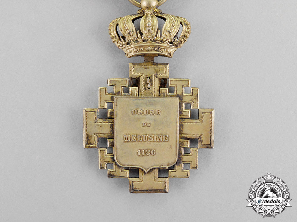 france,_house_of_lusignan._an_order_of_melusine,_knight,_c.1900_m17-3245