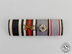 Germany. A First And Second War Period Air Raid Protection Decoration Ribbon Bar