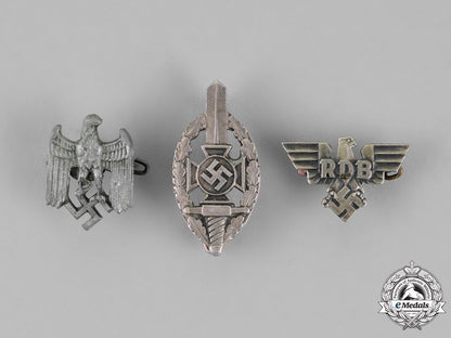 Germany. Two First And Second War Miniature Award Stick Pins – eMedals