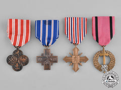 Czechoslovakia, Republic. Four Medals & Decorations