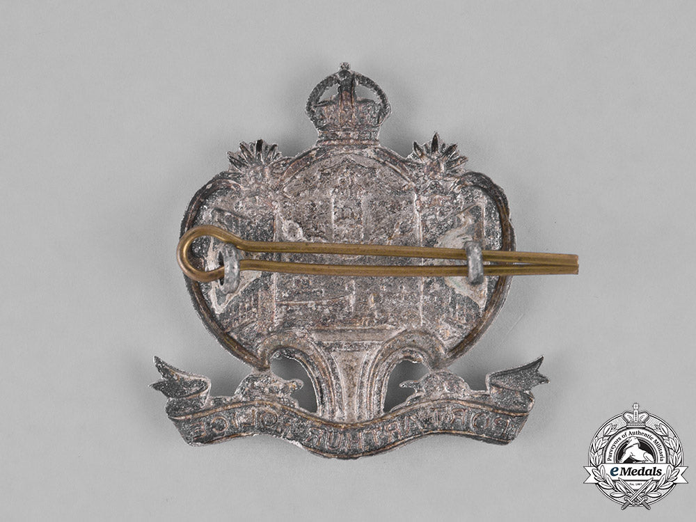 canada._a_port_arthur_police_cap_badge,_c.1945_m181_5348