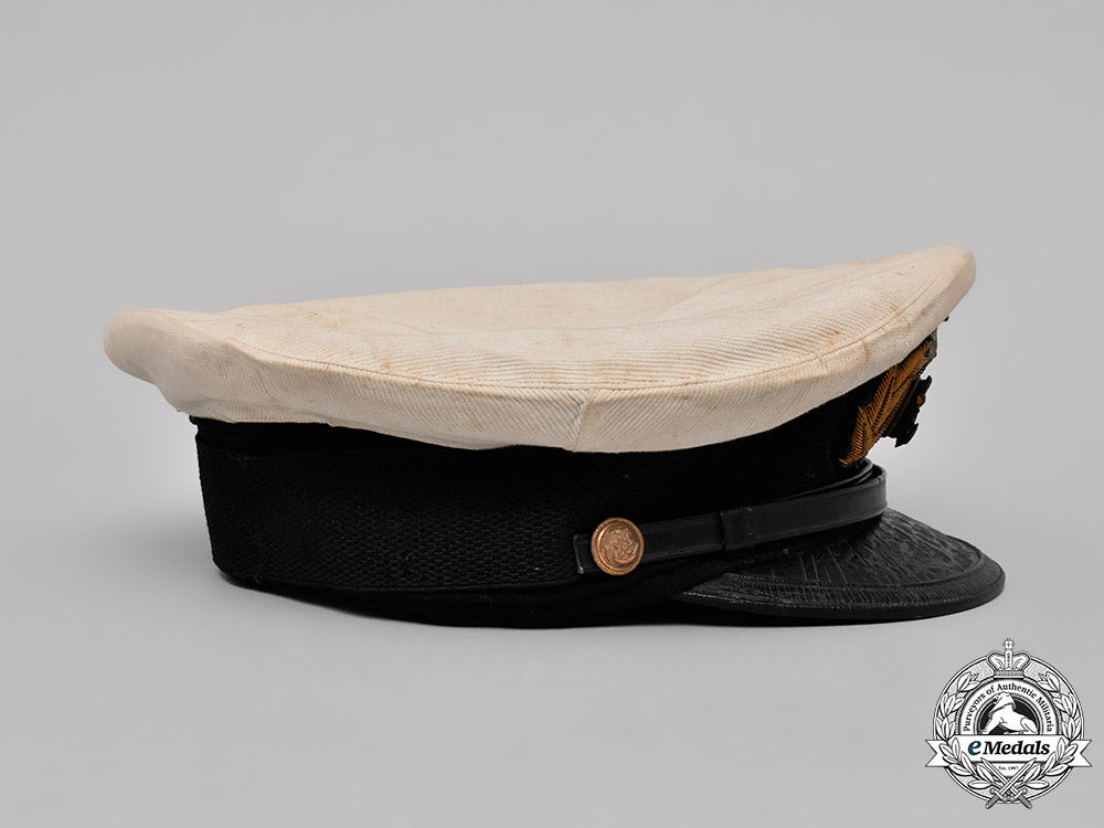 japan,_imperial._a_japanese_naval_officer’s_white_cover_summer_uniform_visor_cap_m181_6785