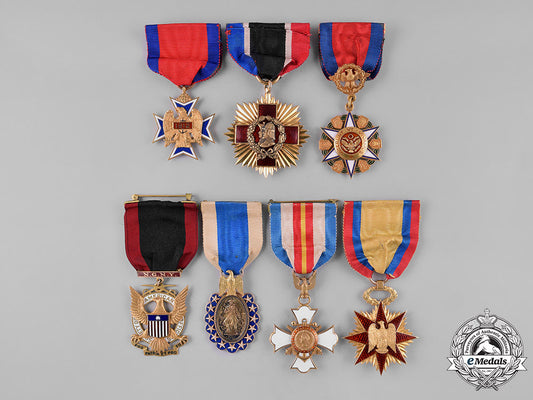 united_states._seven_society_membership_badges_in_gold,_to_lieutenant_colonel_nathaniel_blunt"_peggy"_thurston_m182_1240_1