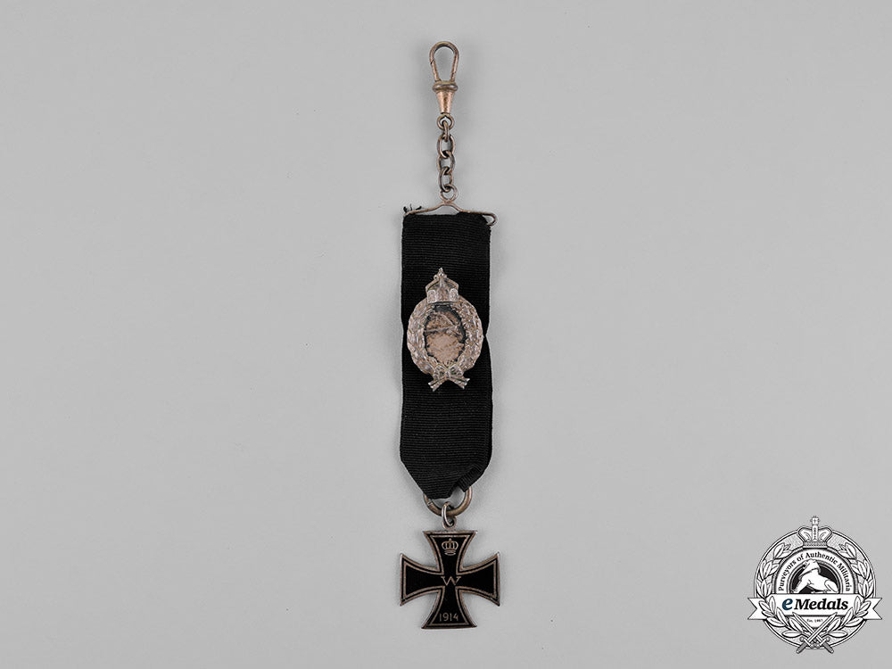 prussia._an_iron_cross1914_watch_fob,_with_a_miniature_prussian_pilot’s_badge_m18_5690