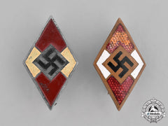 Germany. Two Hj Supporter’s Badges