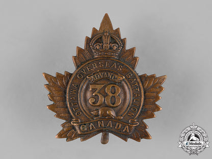 canada,_cef._a38_th_infantry_battalion"_royal_ottawa_battalion"_cap_badge,_c.1915_m19_11254