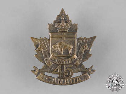 canada,_cef._a45_th_infantry_battalion"_manitoba_regiment"_cap_badge,_c.1915_m19_11275