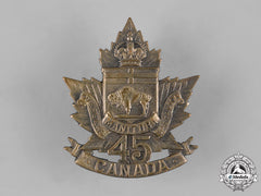 Canada, Cef. A 45Th Infantry Battalion "Manitoba Regiment" Cap Badge, C.1915