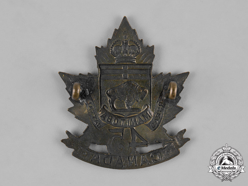 canada,_cef._a45_th_infantry_battalion"_manitoba_regiment"_cap_badge,_c.1915_m19_11276