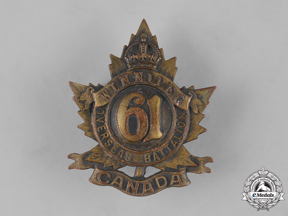Canada, Cef. A 61St Infantry Battalion 