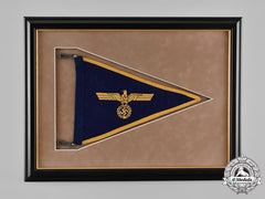 Germany, Kriegsmarine. A Framed Car Pennant