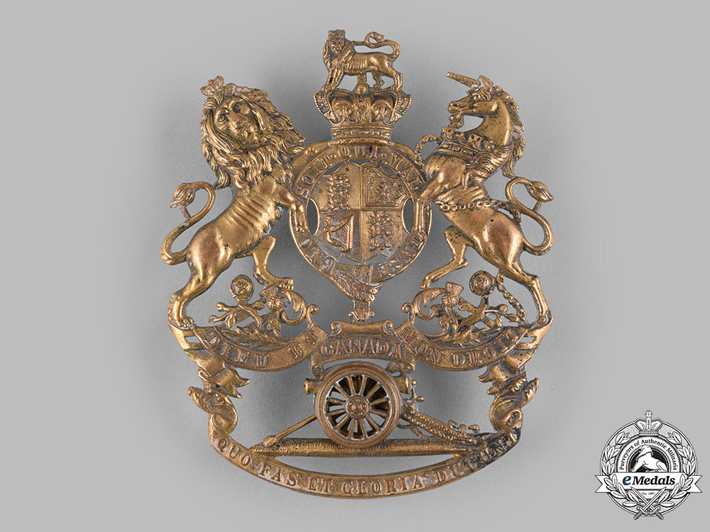 canada._a_victorian_royal_canadian_artillery_helmet_plate,_c.1895_m19_13374