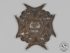 Saxony, Kingdom. A Cathedral Of St. Johannes And St. Donati Star, Embroidered Version, C.1860