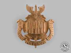 United States. A New Mexico Military Institute (Nmmi) Cap Badge, By N.s. Meyer, C.1935