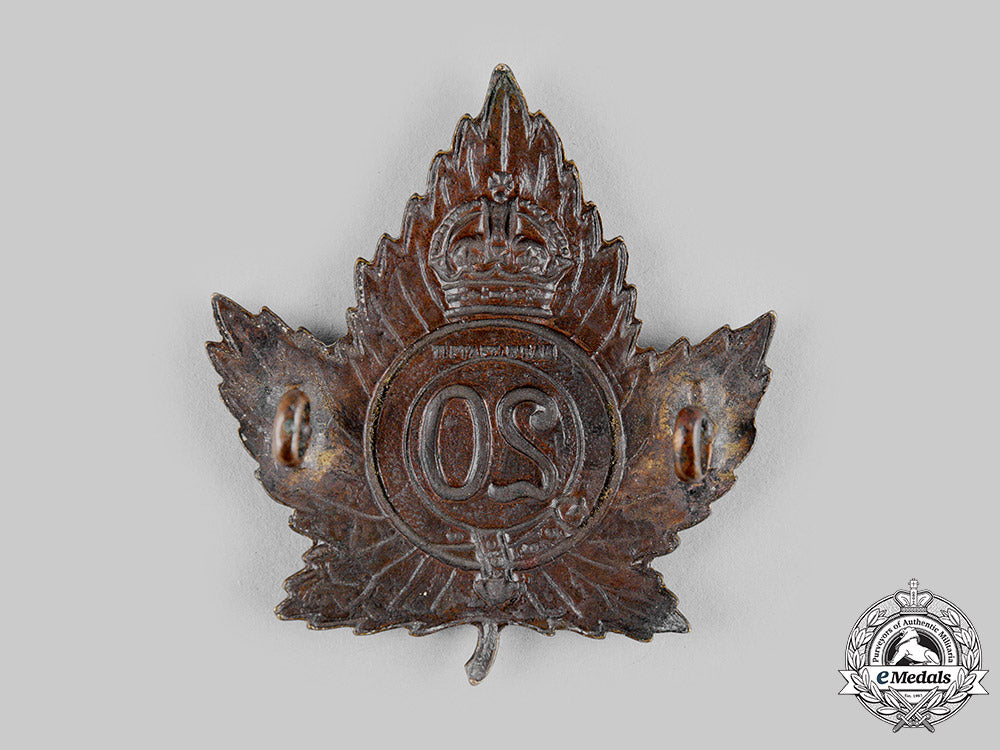 canada,_cef._a20_th_infantry_battalion_cap_badge,_by_tiptaft,_c.1915_m19_17750