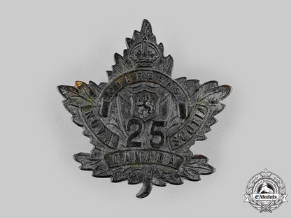 canada,_cef._a25_th_infantry_battalion"_victoria_rifles"_cap_badge,_by_tiptaft,_c.1915_m19_17794