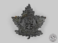 Canada, Cef. A 25Th Infantry Battalion "Victoria Rifles" Cap Badge, By Tiptaft, C.1915