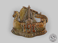 Canada, Cef. A 197Th Infantry Battalion "Scandinavian Overseas Battalion / Vikings Of Canada" Cap Badge, C.1916