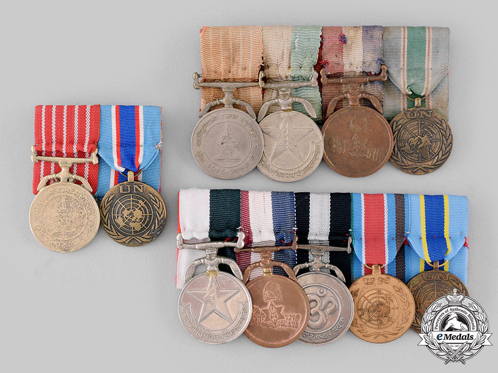 nepal,_federal_democratic_republic._three_groups_of_medals_m19_19615