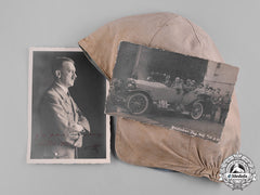 Germany, Third Reich. An Ah Driving Cap & Signed Photograph, C.1940