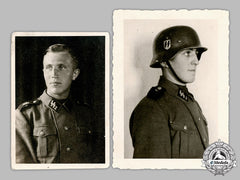 Germany, Ss. A Pair Of Waffen-Ss Em/Nco Photographs