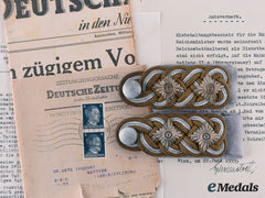 Germany, Ss. A Pair Of Ss Obergruppenführer Shoulder Boards Of  Arthur Seyß-Inquart