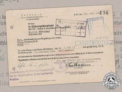 Germany, Ss. A Rehabilitation Letter Signed By Ss-Hauptsturmführer & Brandenburger Adrian Von Foelkersam (Kc, Kia)