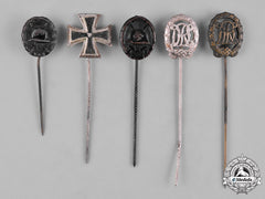 Germany, Third Reich. A Lot Of Second War Period Miniature Stickpins