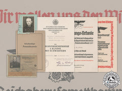 Germany, Wehrmacht. A Lot Of Documents Belonging To Werner Liedtke