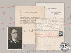 Germany, Nsdap. Correspondence Of Widow Of Executed Seyß-Inquart, And Propaganda Photo