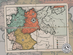 Germany, Federal Republic. A Map Of Occupied Zones