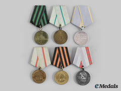 Russia, Soviet Union. A Lot Of Veteran's Medals
