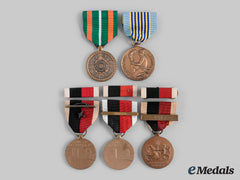 United States. A Lot Of Five Medals