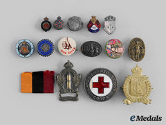 Canada, Cef. A Lot Of Fourteen First And Second War Badges