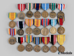 United States. A Lot Of Twenty Campaign And Service Medals