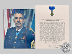 United States. A Signed Photograph Of Moh Recipient, Paul Bert Huff, February 1944, 509Th Parachute Infantry Battalion