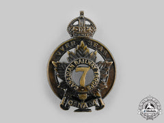 Canada, Cef. A 7Th Battalion, Canadian Railway Troops Cap Badge, By J.r.gaunt