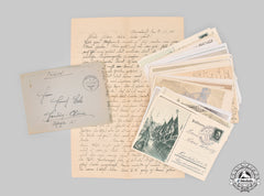 Germany, Third Reich. A Lot Of 32 Postcards And Feldpost Letter
