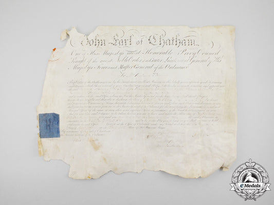 an1805_appointment_document_to_ordnance_storekeeper_at_quebec_city,_lower_canada_m_277