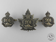 A First War 201St Canaidan Infantry Battalion Badge Set