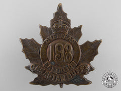 A First War 198Th Infantry Battalion "Canadian Buffs" Cap Badge