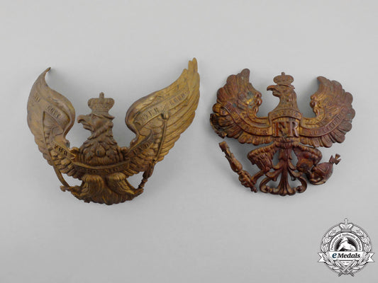 two_prussian_pickelhaube_plates_o_601