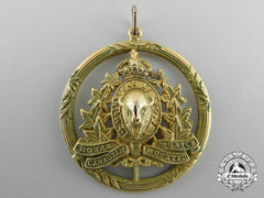 A Royal Canadian Mounted Police Sweetheart Pendant In Gold