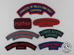 Seven Second War Canadian Shoulder Flashes