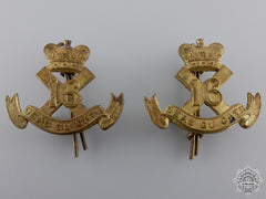 Second War Canadian Scottish Regiment Collar Badgepair