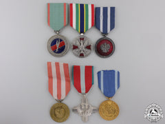 Six Polish Orders, Medals, And Awards
