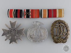 Six Second War German Awards, Badges, And Ribbons