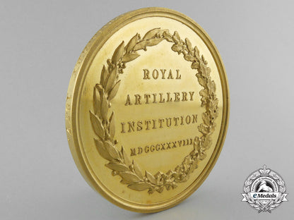 an1877_victorian_royal_artillery_institution_gold_medal_to_major_w._kemmis_t_490